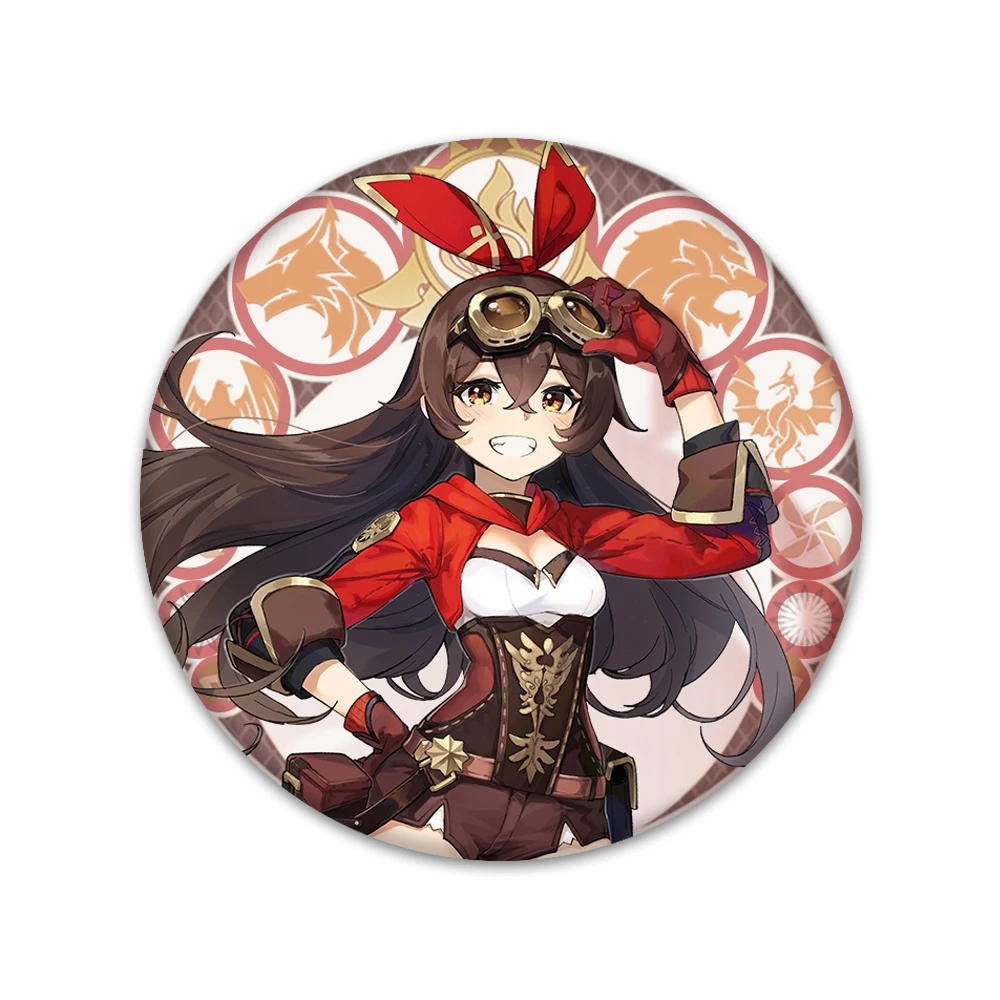 Genshin Impact Pins Monds tadt Thema Serie Charakter Abzeichen Diluc Kaeya  Klee Venti Mika Rasierer Lisa Diona 58mm Weißblech Broschen