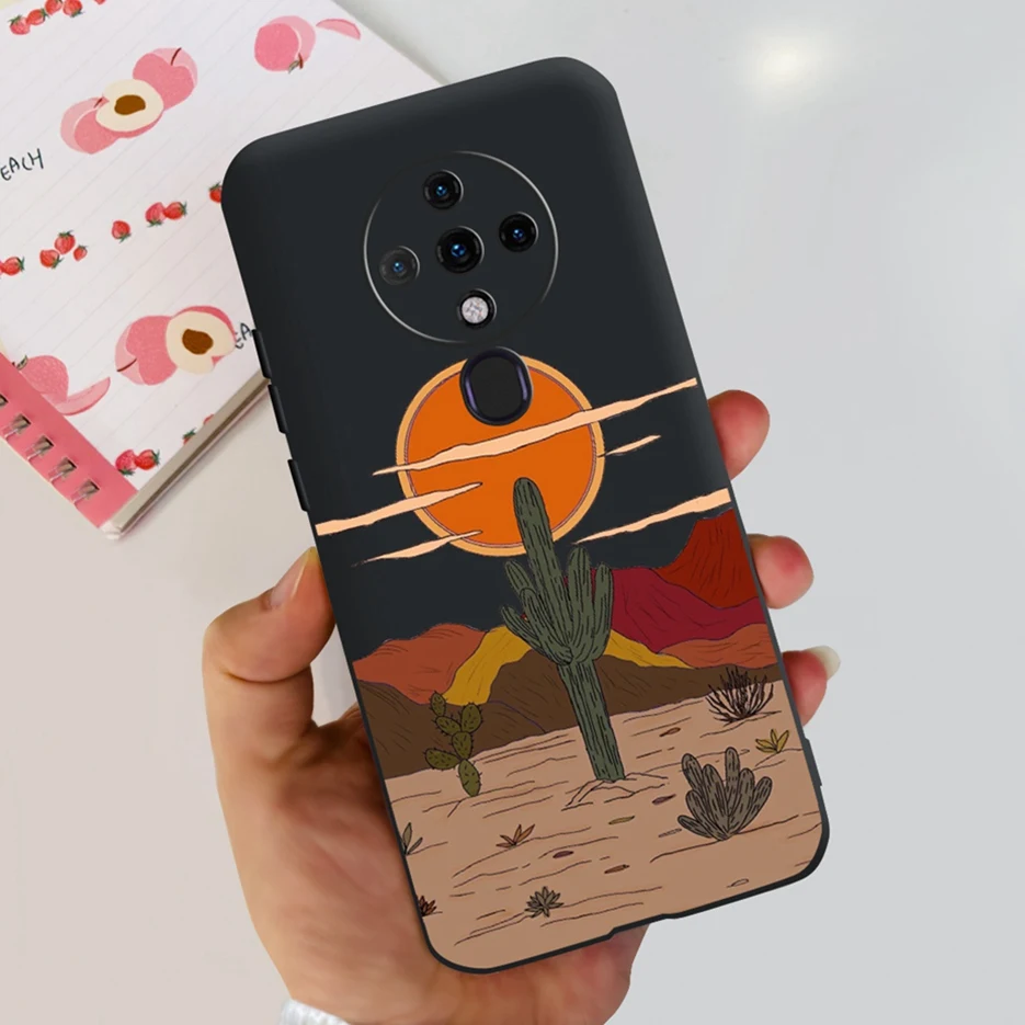 Cute Fashion Painted Soft Silicone Phone Case with Bumper 6.8