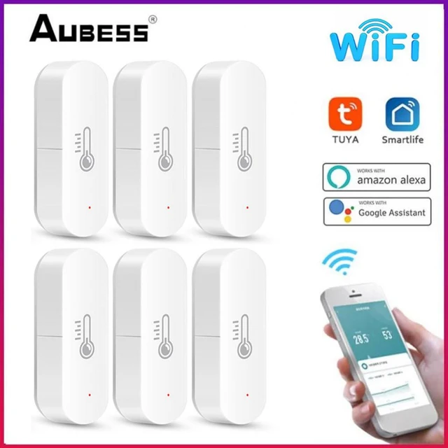 Aubess – Thermomètre Connecté Tuya Zigbee, Capteur De Température Et  D'humidité, Wifi, Compatible Avec Smart Life, Alexa Et Google Assistant -  Capteur De Température - AliExpress