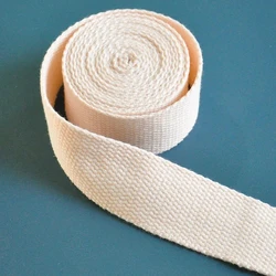 Cotton and Nylon Webbing for DIY Crafts and Accessories - 2m (Beige)
