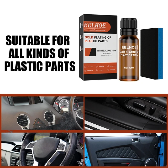 50ml Plastic Parts Refurbish Agent Car Interior Dashboard Restorer+Sponge  Tool
