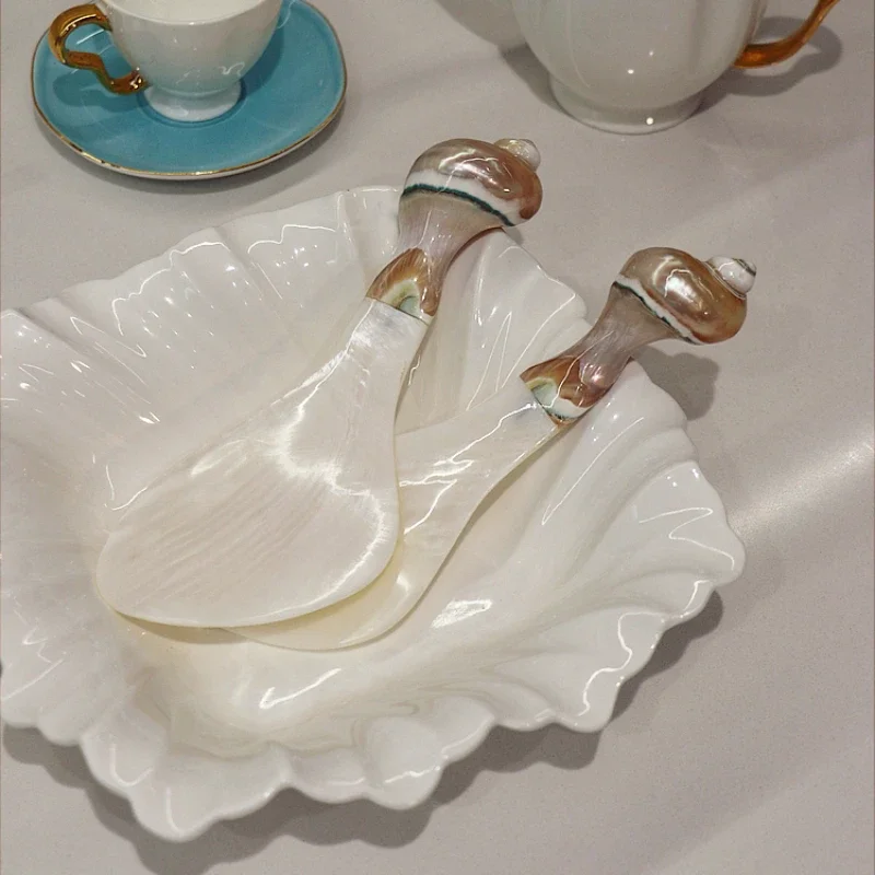 Handmade Shell Spoon Southeast Asian Conch Spoon Creative Rice Home Restaurant Tableware s Special counter
