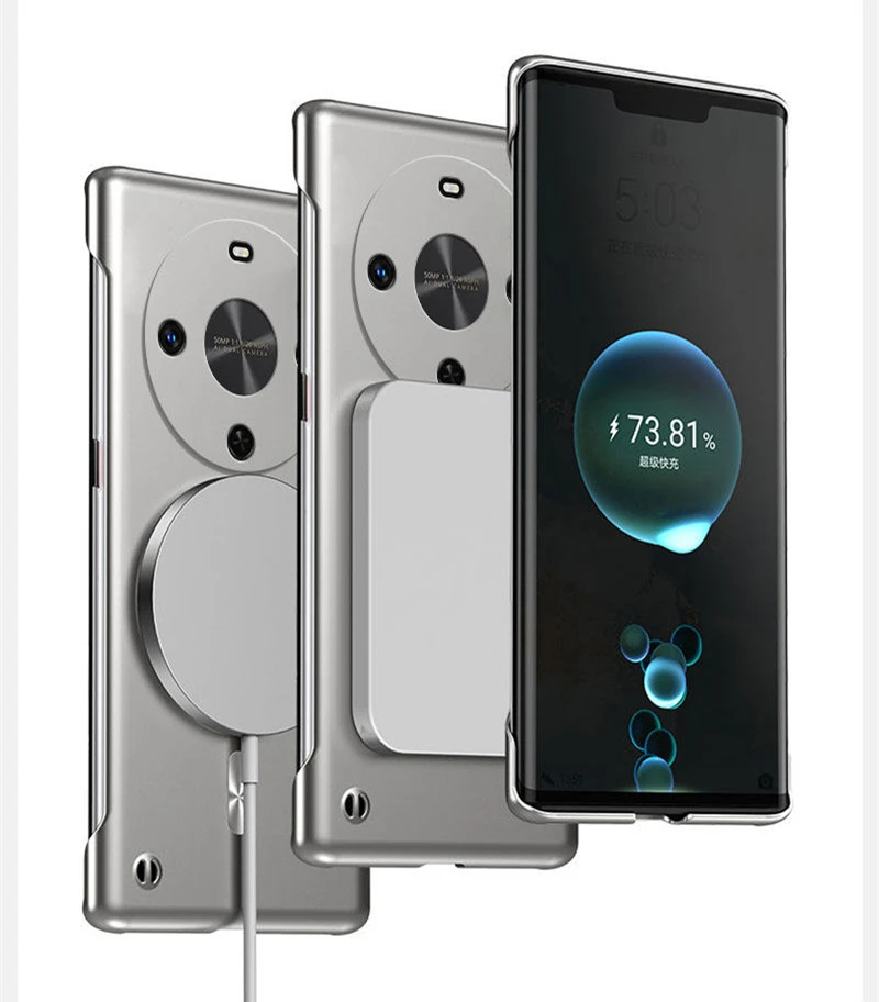 Ultra Thin Metallic Frameless Magnetic Shockproof Matte Phone Case