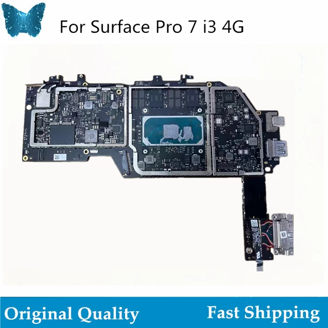 Genuine Logic Board for Microsoft Surface Pro 7 1866 Motherboard i3 4G 128G
