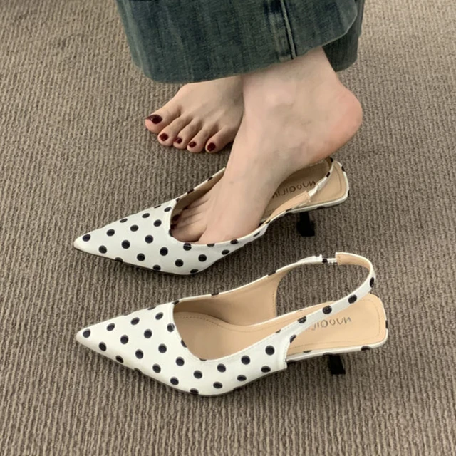 Chaussures à talons hauts à bout pointu pour femmes, sandales sexy, mules d'été tendance 2026, élégantes chaussures à bride arrière pour femme 1