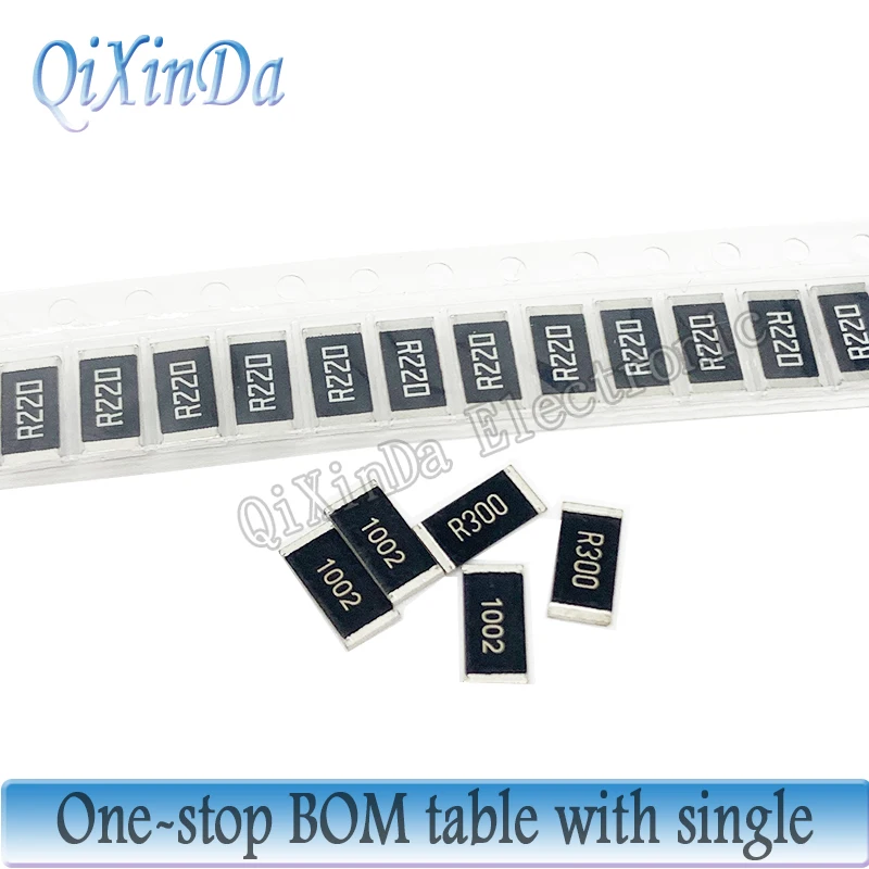 100PCS 2512 SMD 1% Resistor 0R 10M 0.1R 0.15R 0.62R 1R 4.7R 10R 15R 47R ...
