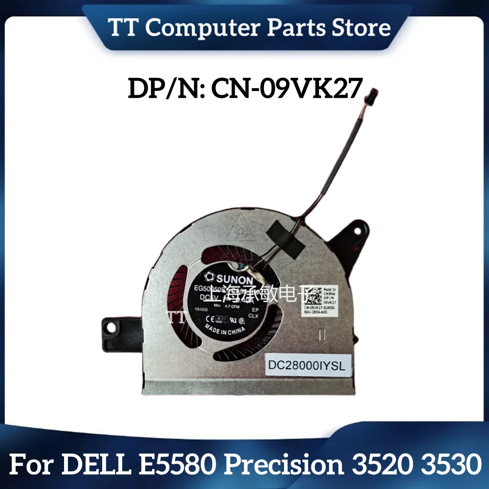 

TT New Original Cooling Fan Heatsink For DELL E5580 5590 Precision 3520 3530 09VK27 Free Shipping