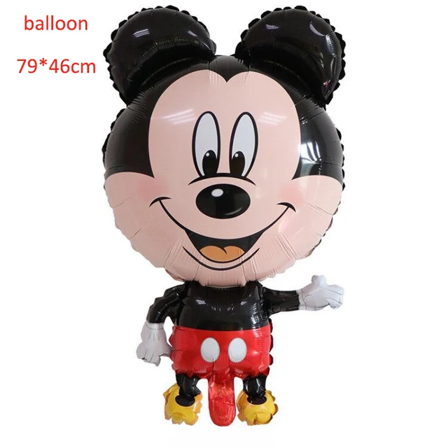 Globo de aluminio de Mickey Minnie Mouse de Disney, decoración para fiesta de cumpleaños, baby shower, globos de Mickey Mouse de dibujos animados, suministros para globos de aire