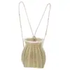 Bamboo Basket Snack Picnic Wicker Baskets Large Mini Manual Handmade Backpack Rattan 3