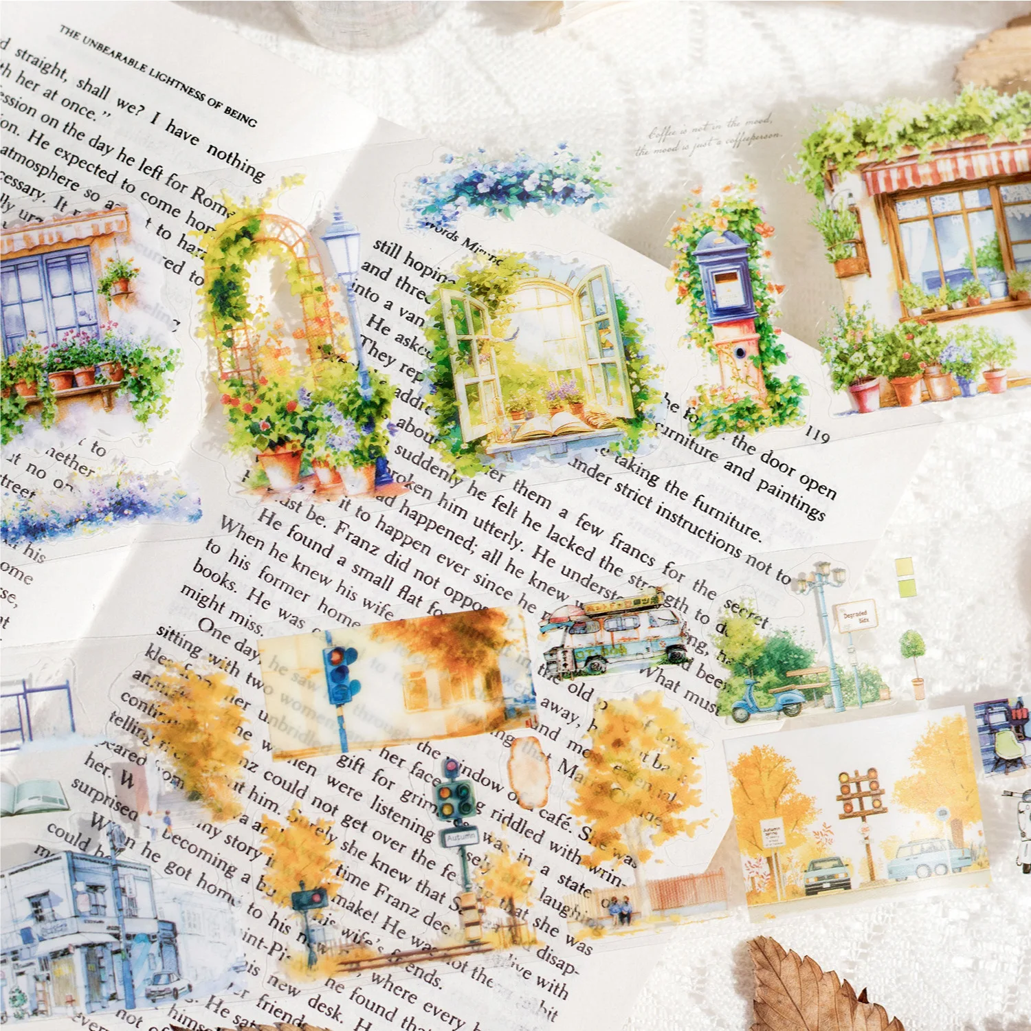 문라이트 슈만 장식 접착 테이프, 스크랩북 종이, 일본 스티커, 1 개 1 로트