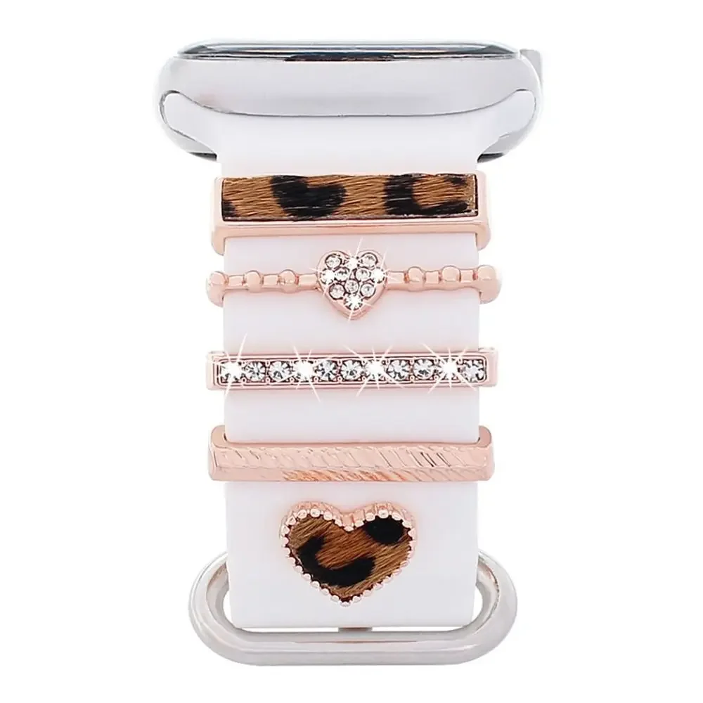Elegant Diamond Jewelry Charms for Silicone Watch Bands - Premium Strap Accessories