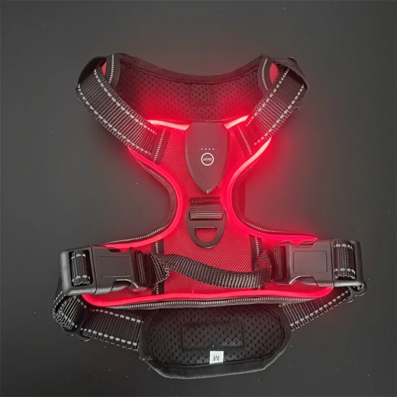 LED Light Up Dog Chest Harness Vest 12