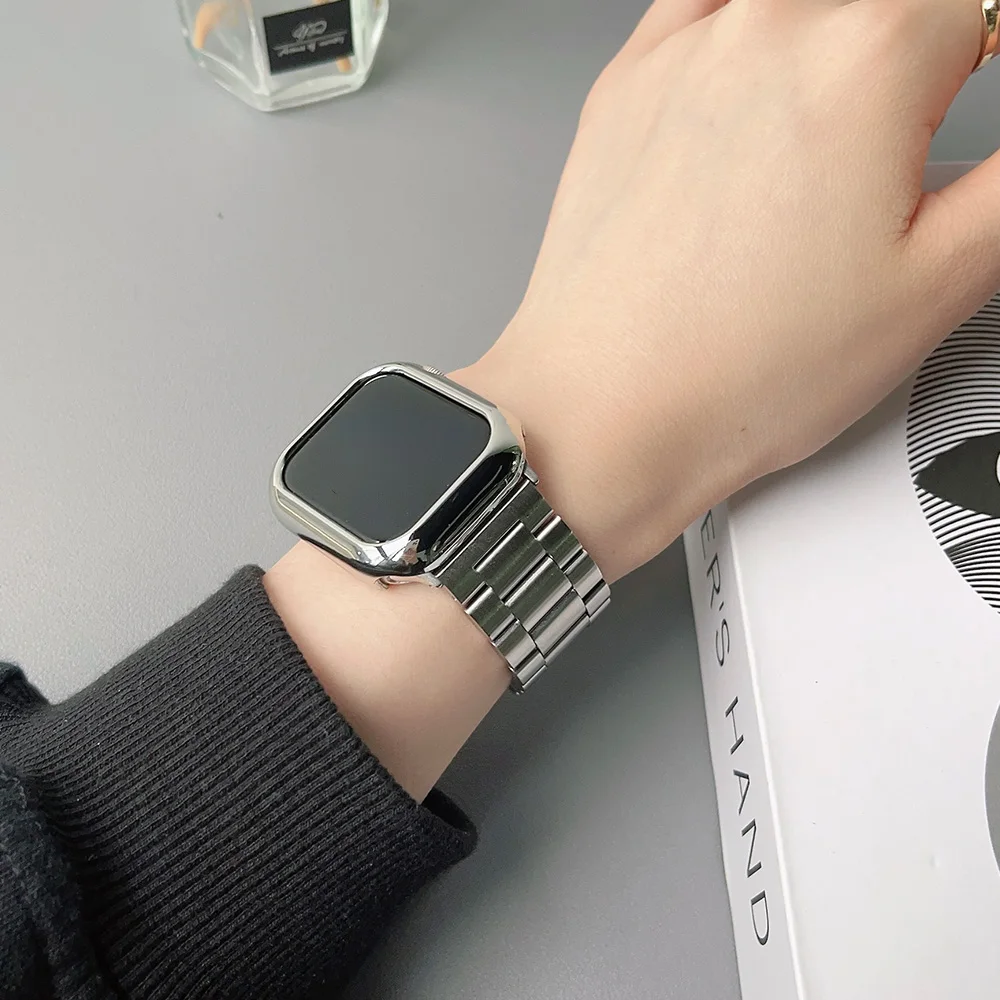 Premium Stainless Steel Watch Band - Elegant Metal Wristband