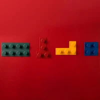 4pcs/set Building Block Key Hooker Wall Coat Hook Modern Decoration Home Hall Organization Door Back Decorative Hook 1