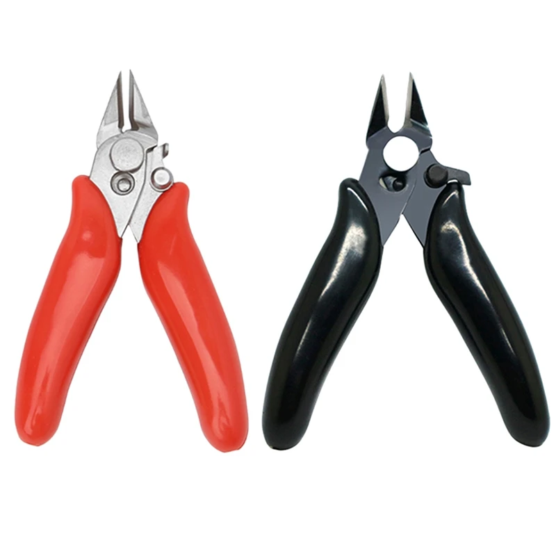 

Диагональные плоскогубцы 3,5 дюйма, мини-кусачки, маленькие электронные плоскогубцы для мягкой резки, провода, изоляция, резиновая ручка