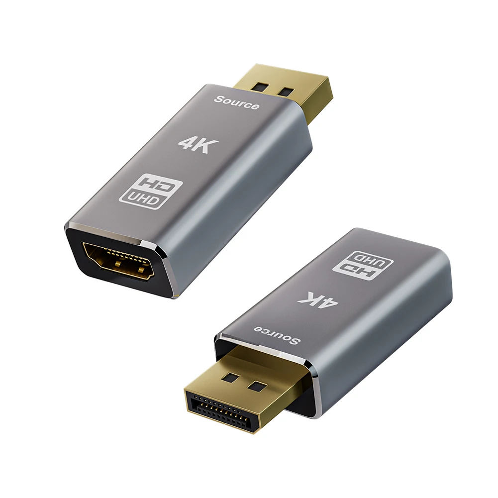 레노버 델 HP용 HDMI 호환 어댑터, 4K 디스플레이 포트-HDMI 호환 커넥터, 수-암, DP 디스플레이 포트-HDMI 호환 어댑터, 30Gbps