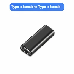 High - Speed USB - C 3.0 Adapter and Extension Coupler Connector (Black1Pcs)