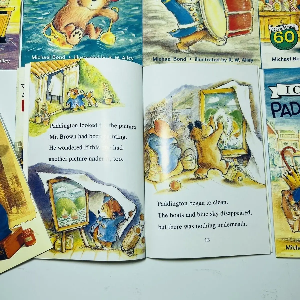 8 Volumes English Picture Book I Can Read Paddington Cartoon Storybook Kids Early Education Children\'s Learning Toy