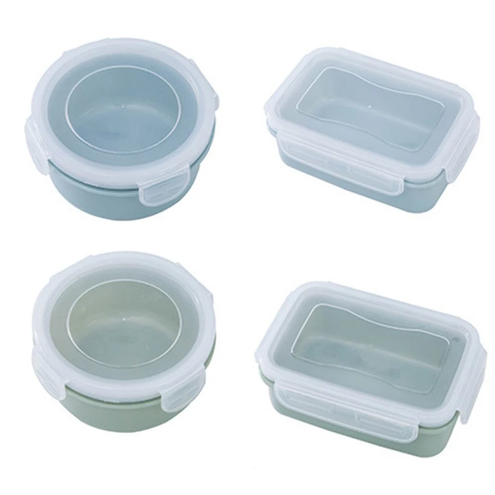 

Round Mini Refrigerator Crisper Storage Box PP Food Storage Box For Kitchen Seal Box Lunch Grains Tank Sorting Container