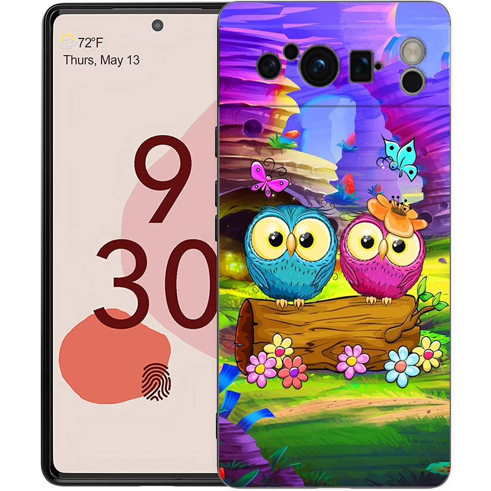 Adorable Cartoon Owl Shockproof Silicone Phone Case Cover