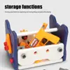 Children Toys Repair Kit Electric Toy Drill Play Repair Tool Screw Tool Box hammer Puzzle Educational Toys for Boys Girls Kids 6