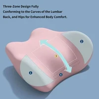 Lumbar Support Pillow for Sleeping Memory Foam Back Lumbar Support Cushion Back Support Bed Pillow Waist Support Back Sleepers 2