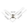 Clock Hands Modern Long Hands Wall Clock DIY Silent Movement for Living Room A0KF 6