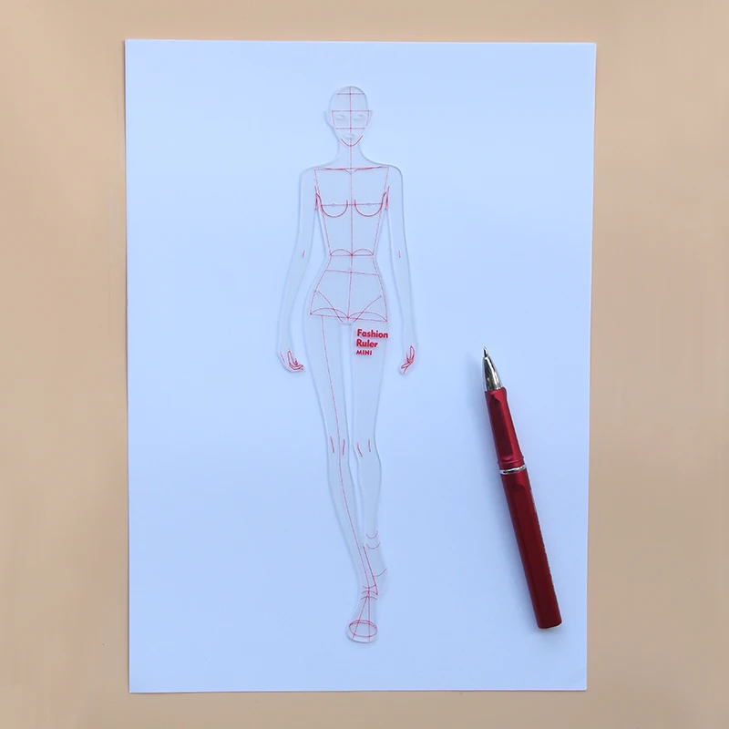 Righelli Per Illustrazione Moda E Figura Umanoide | Kit Per Stilisti Con Manuale | Manichino Da Disegno - 3