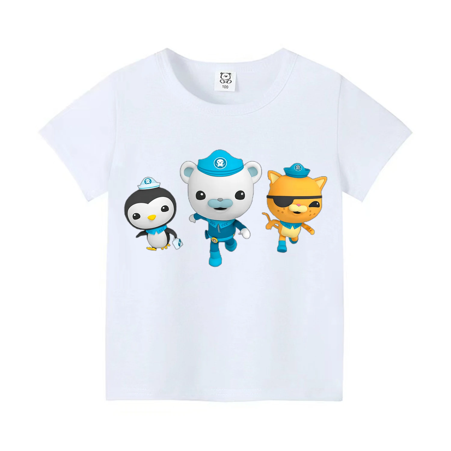 Summer New Octonauts Boy Girl Print Cotton T-shirt Fashion Short Sleeve O-neck Boy's Funny Tee Top Gift For Kids Clothing 3