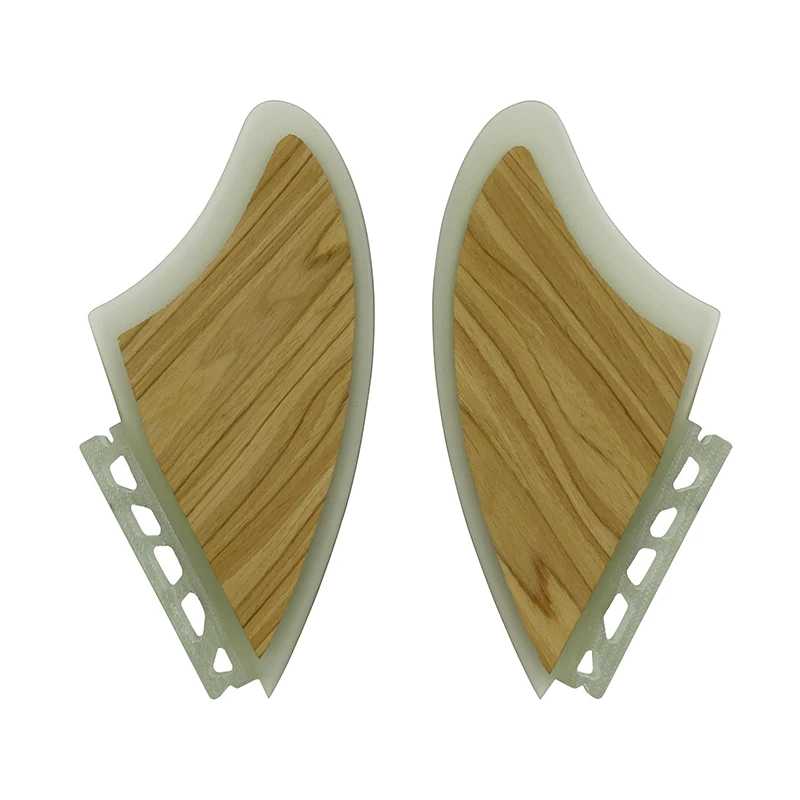 Bamboo Veneer Keel Fins For UPSURF FUTURE Fin Box K2