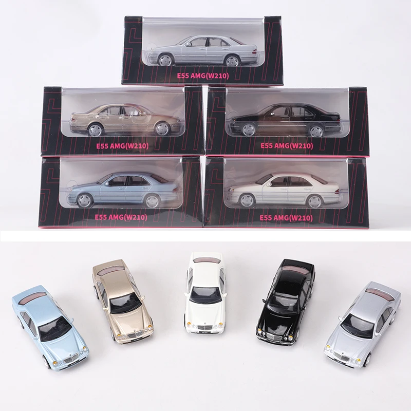 Miniature 1/64 Mercedes-Benz E55 AMG W210 Diecast - Cadeau Collection - Neuf En Boîte