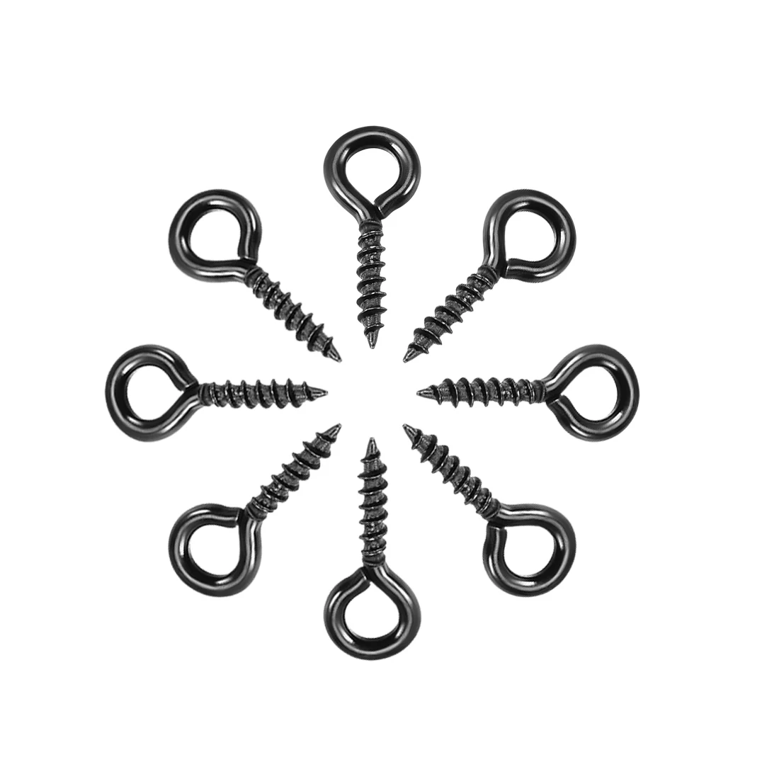 KAKULO Eye Screws, Screw Eyes Hooks Heavy Duty Screw Eyes Bolts With Closed Loop For Wood, Wall Mounting, Hammock Stand, Indoor & Outdoor Use (40pcs-30mm