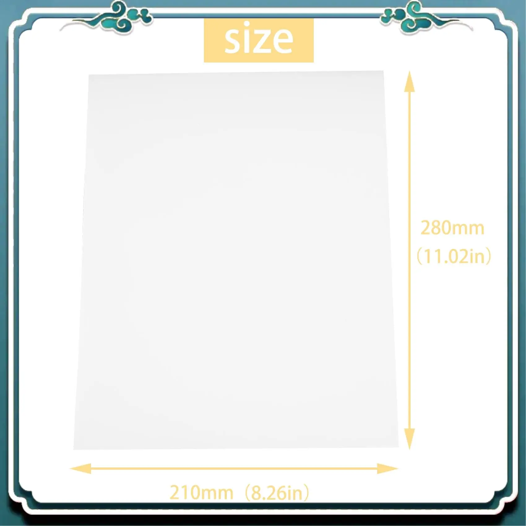 잉크젯 및 프린터 용 프리미엄 인쇄용 방수 비닐 스티커 용지 사용하기 쉬운 210X280mm 30 매 무광택 흰색 데칼 용지