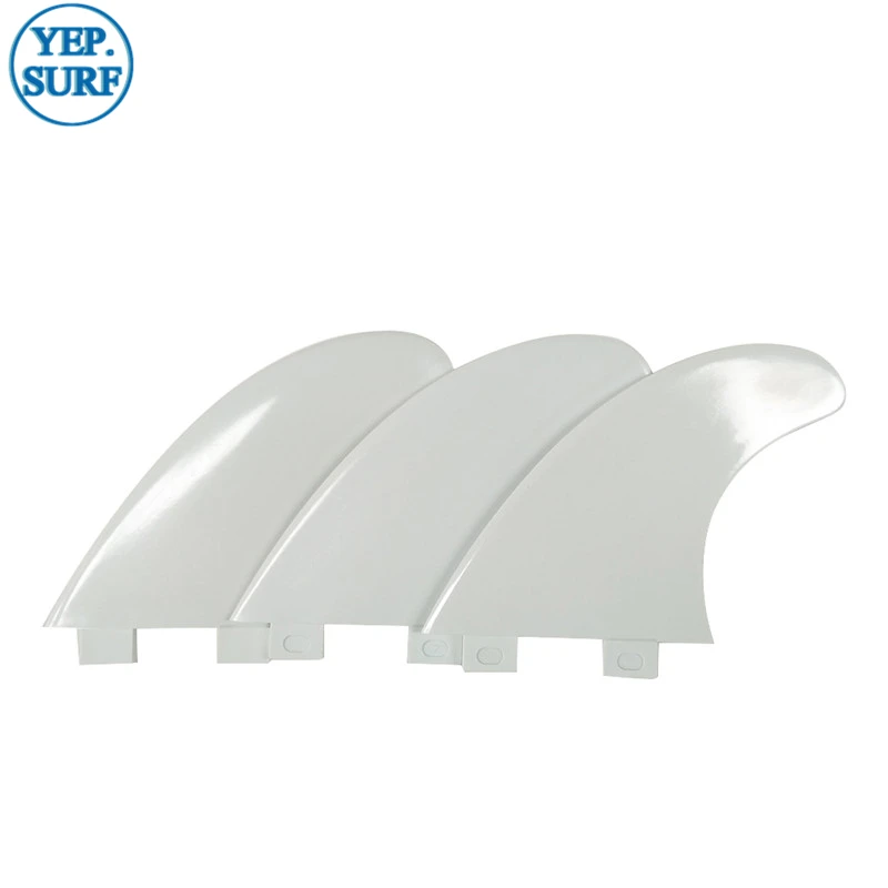 Surf Board Fin Plastic Double Tabs Fins Size M White Color Tri fin set Good Quality Surfboard Accessories Ocean Sports winter warm kids sneakers boys girls board shoes plush high top fashion children sports tennis walking casual warm cotton shoes