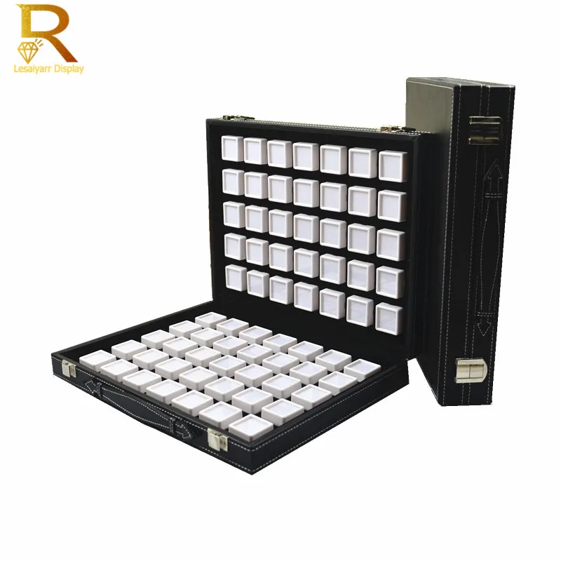 6PCS jewelry showcase storage Black Jewelry Trays Jewelry Box