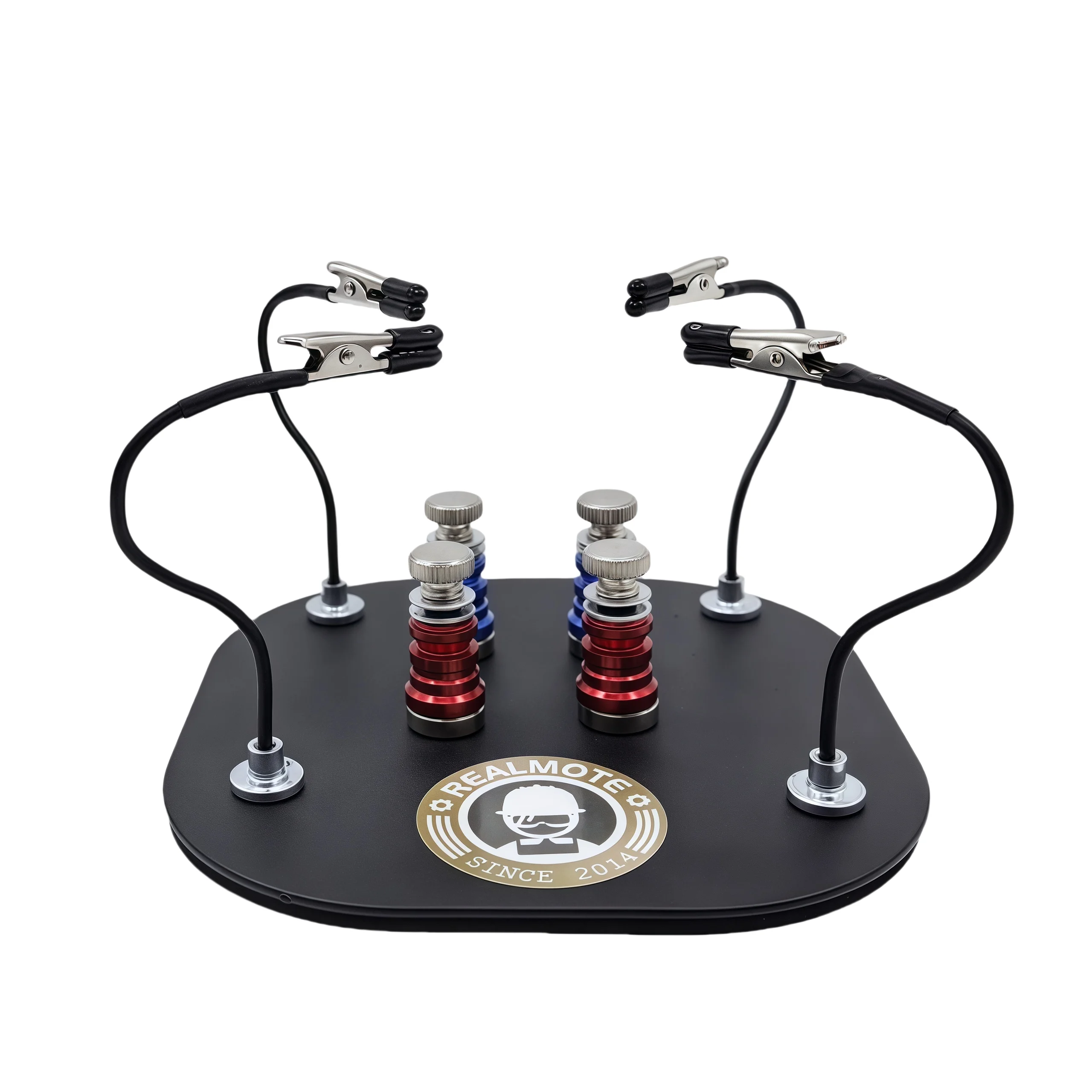 Universal PCB Holder Soldering Platform with Magnetic Pins Groove Fixtures Bendable Clips for Circuit Board Electronic Repair