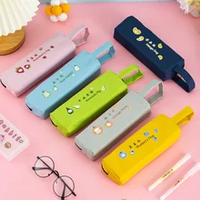 

Cartoon portable fruit pencil bag simple small fresh stationery bag portable storage bag printed student pencil box