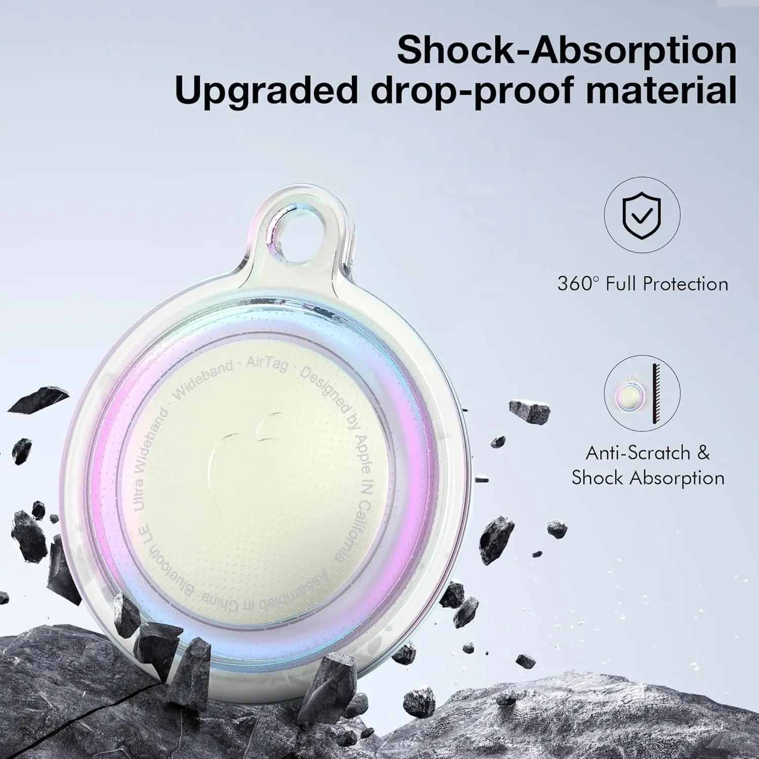 Eye-Catching Adjustable Airtag Necklace with Waterproof Silicone Holder