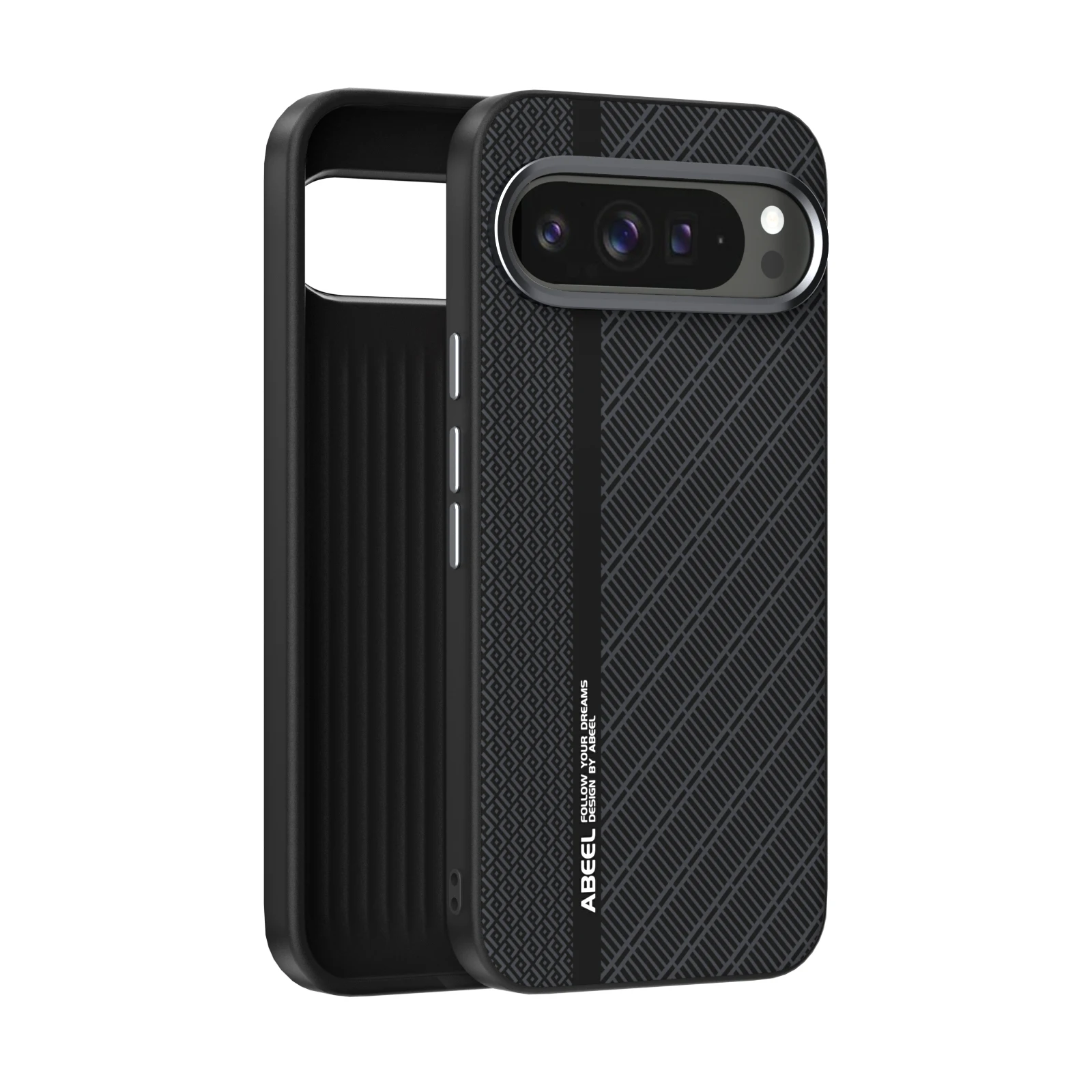 Premium Skin-Friendly Carbon Fiber Magnetic Charging Case with Metal Lens Protection and Anti-Drop Cover
