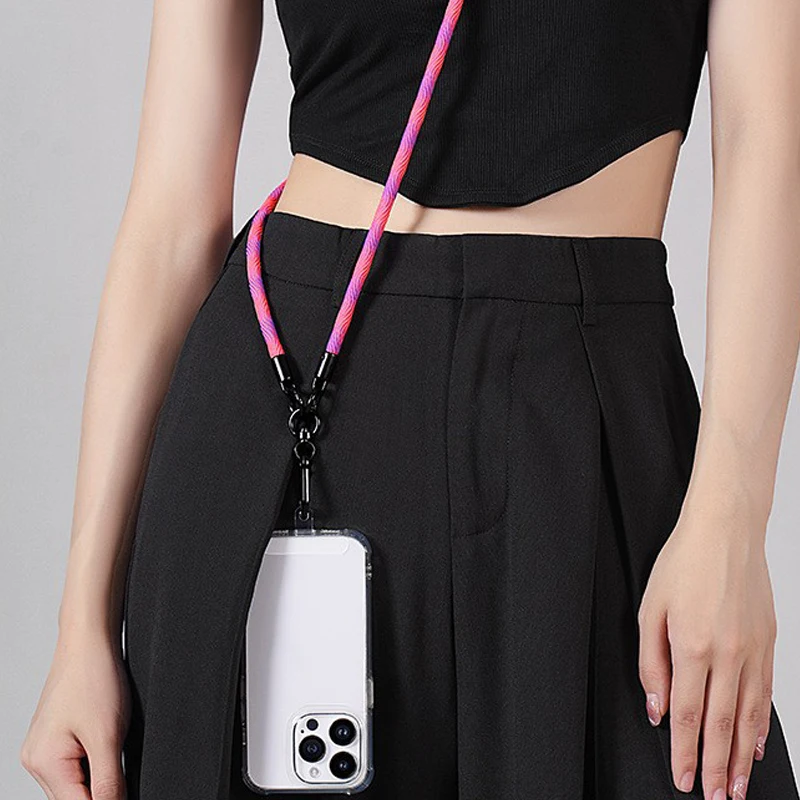 Stylish Anti-Loss Phone Lanyard with Hook and Card Holder