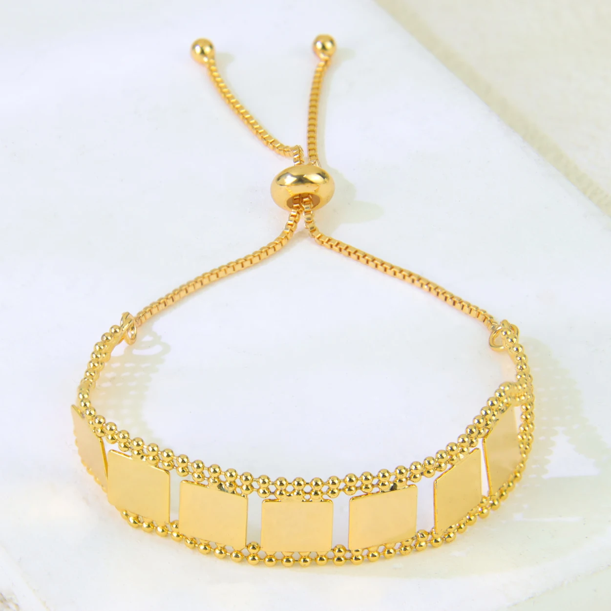 Mode Dubai Vergoldet Armband 21k Gold Farbe Italienische Frauen Glück Charme Armreifen Saudi Frauen Event Party Islamischen Schmuck – Detail 8