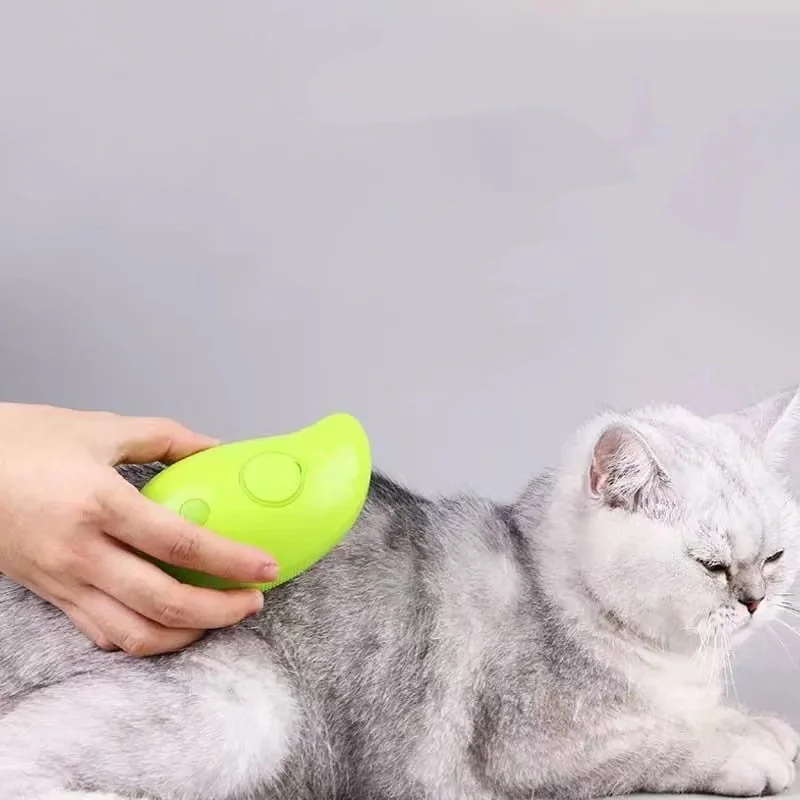 3 in1 pet steam brush cat dog Cleaning Steamy Spray Massage Brush Comfy Spray Massage