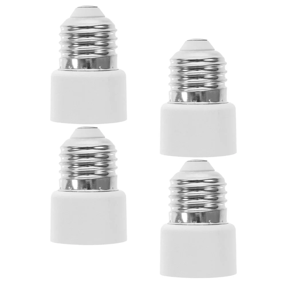 

4 Pcs Light Bulb Socket Converter E27 Polarized Adapter Outlet Plug Splitter Lamp Supply