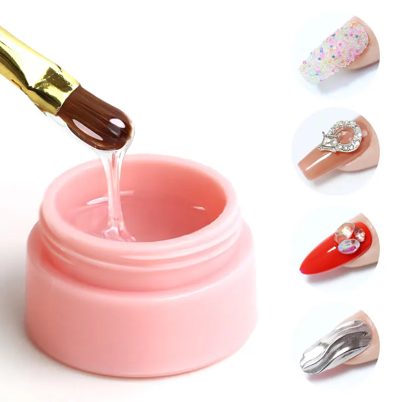 Arte Clavo Strong Glue Nail Art Gel Rhinestones Decorations No Wipe Jewelry For Rhinestone Crystal DIY Manicure Nail Art Tools 2