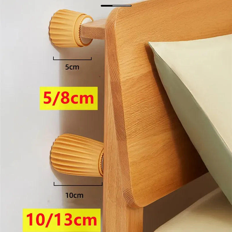 2Pcs Adjustable Bed stabilizer Headboard stoppers Bed Frame Anti-Shake Tool Cabinets Sofa Fixer Furniture Leg Feet Increased Pad