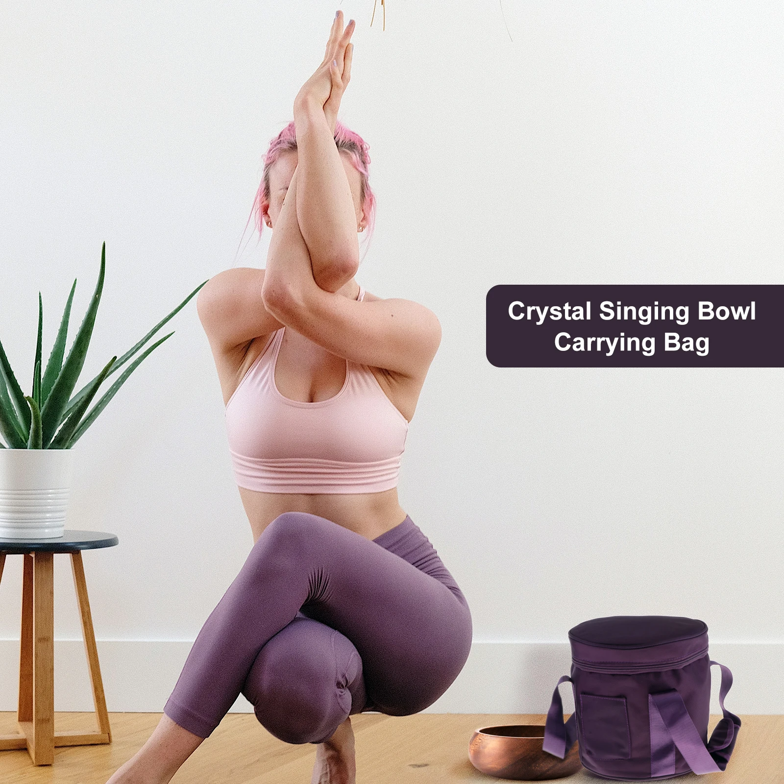 8/14 inch Cotton Meditation Yoga Crystal Singing Bowl Case Bag Travel Carry Storage Bag with Handle Yoga Accessories yoga singing bowl case