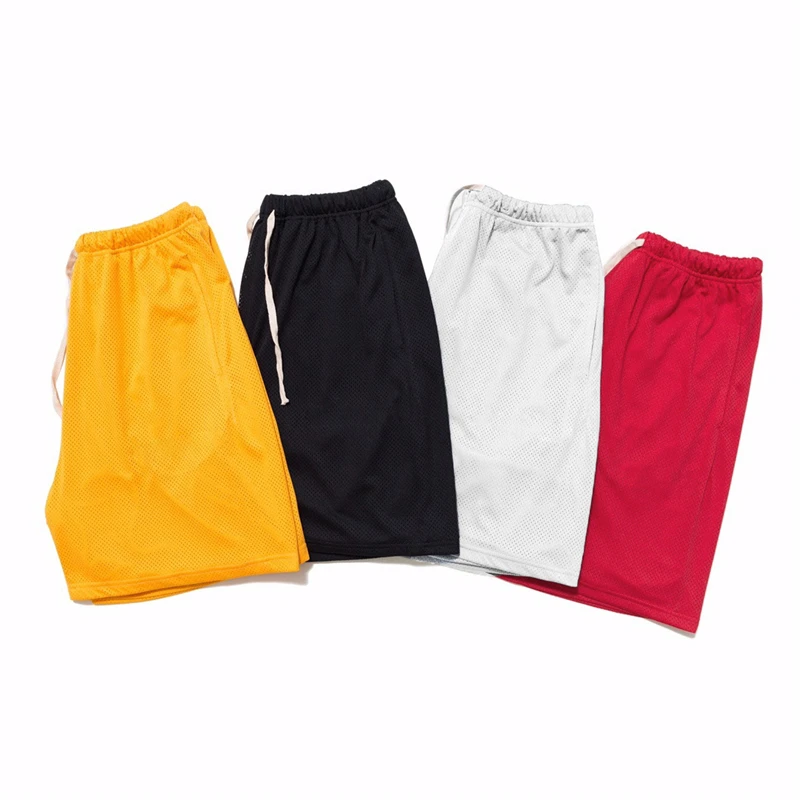 Men's lightweight mesh breathable fitness shorts summer sports casual pants