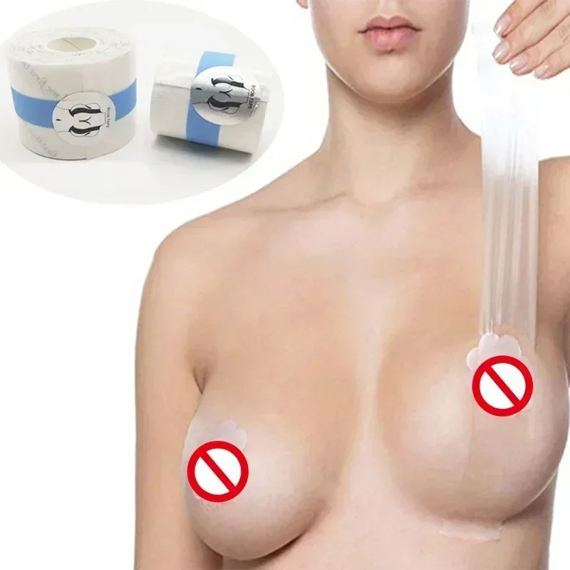 Transparent Bra Boob Sticker Breast Lifting Tape for Nipple Body Booby Tape Chest Breast Adhesive Push Up Sticky Bra