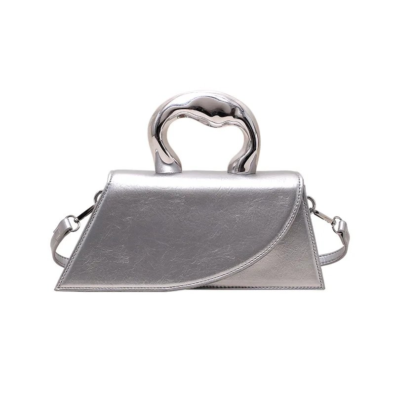 2023 Candy Color Girl Handbag Outdoor Travel Makeup Bag for Women Party Mini Pu Leather Small Body Bag Solid Zipper Work Purses