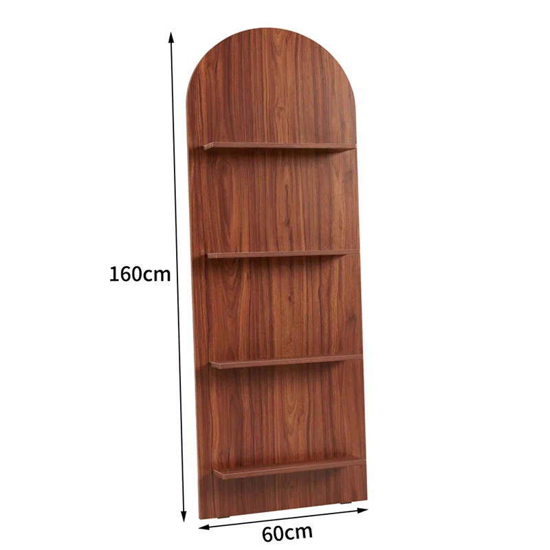 Vintage Floor Standing Magazine Rack Living Room Retro Book Shelf Wall-Mounted Literature Display Office Furniture Estante FYMR